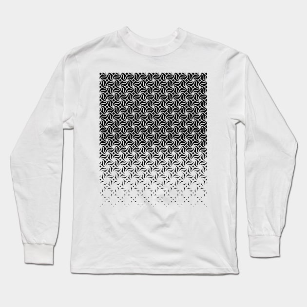 Geometric Sayagata Pattern Long Sleeve T-Shirt by terrordro.me